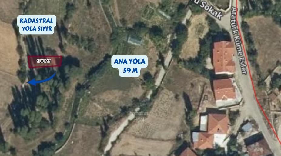AFYONKARAHİSAR HOCALAR YEŞİLHİSAR KÖYÜNDE 174M² TARLAMIZ SATILIK - AFYONKARAHİSAR HOCALAR fotoğraf 7